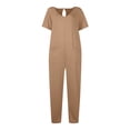 thumbnail image 6 of Women's Jumpsuit Soft Fabric Casual Loose Short Sleeve Spring Summer Autumn Daily Wear, 6 of 7