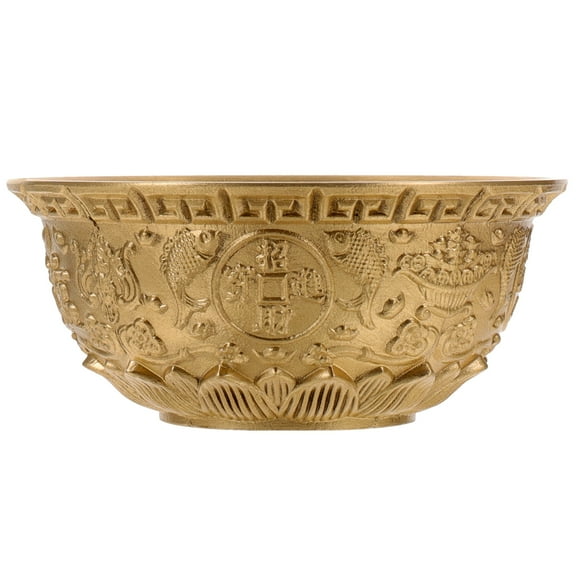 Chinese Money Bowl Angle Flange Nut Wrench Cornucopia Ornament Wealth Decor