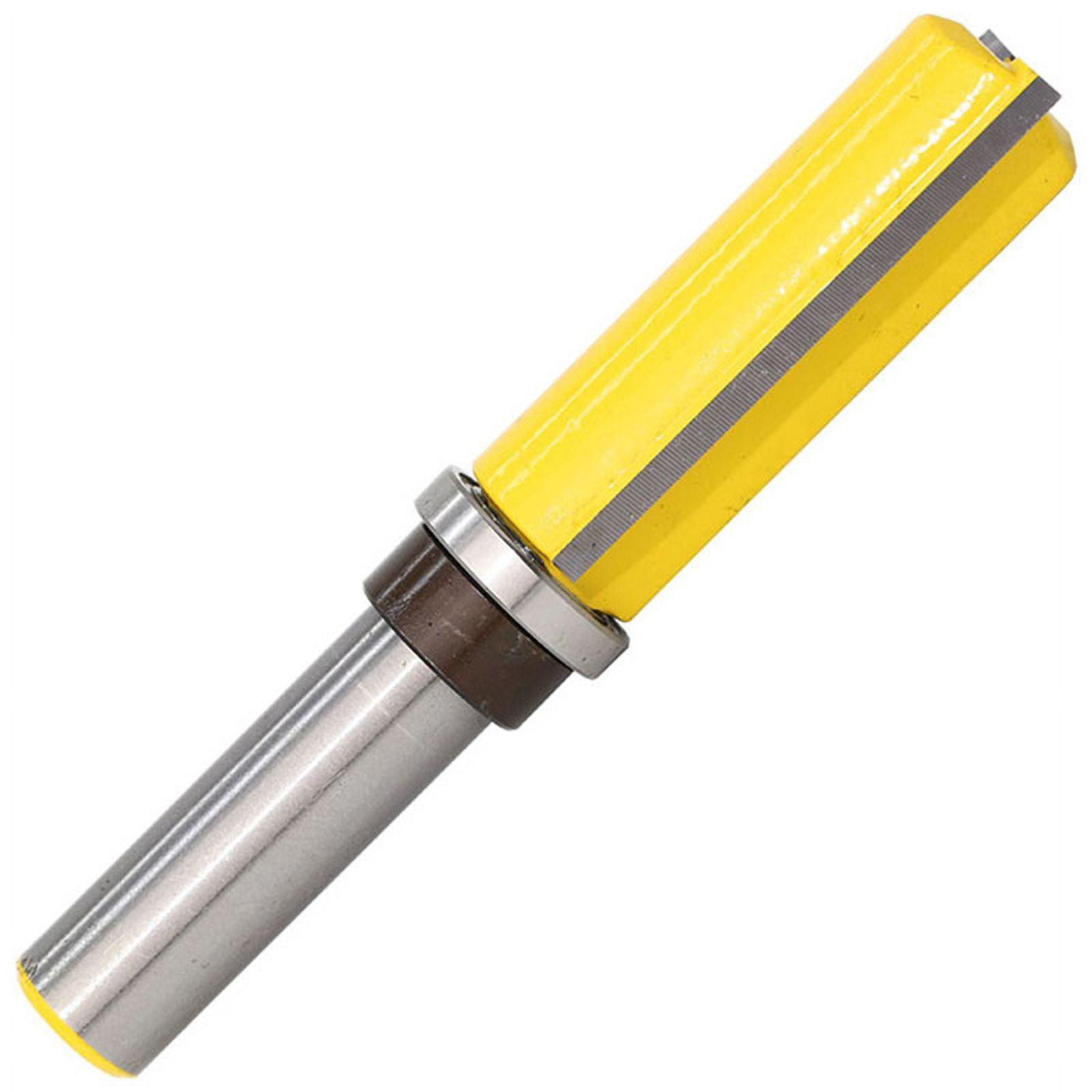 SEIWEI 4Pcs Template Pattern Trim Router Bit Set 8mm Shank Woodworking Milling Tool Yellow ( 4 Size)