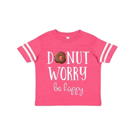 

Inktastic Donut Worry Be Happy Gift Toddler Boy or Toddler Girl T-Shirt