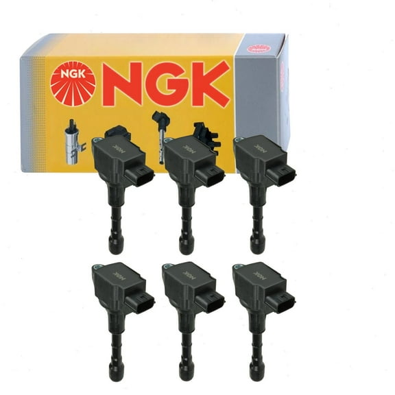 6 pc NGK Ignition Coils compatible with Nissan Pathfinder 3.5L V6 2013-2019