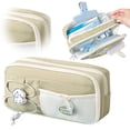 thumbnail image 2 of 1Pcs Cute Pencil Case, Aesthetic Pen Pouch, Colored Pencil Bag with Zipper, Stationery Storage and Organizer, 9X5In (Green), 2 of 9