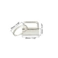 thumbnail image 2 of Uxcell 26mm Key Fob Hardware with Keychain Ring for Bag Webbing Wristlets Silver Tone 40 Pack, 2 of 5