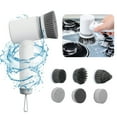 thumbnail image 2 of YiJuHui 1pcs Electric Grout Scrubber Brush with 6 Interchangeable Heads, 360° Rotating Power Scrubber for Deep Cleaning Bathroom Tiles, Kitchen Sinks, Bathtubs, and Shower Grout Lines, 2 of 9