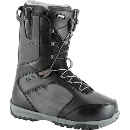 Nitro All Terrain Snowboard - Nitro Anthem TLS Snowboard Boot - Men's Black/Charcoal 9.0