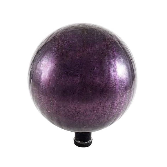 12 in. Gazing Globe - Plum Crackle