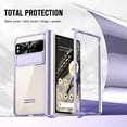 thumbnail image 4 of for Google Pixel Fold 5G Case,Slim Thin Lightweight Hidden Bracket Stand Electroplated Frame Shockproof Protective Phone Case with Hinge Protection for Google Pixel Fold 5G 2023 (Purple), 4 of 14