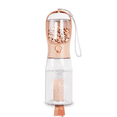 thumbnail image 1 of Bebedero Para Perro Portátil 600 ml Con Bolsa De Basura*3 Rosa/Transparente, 1 of 5