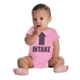 thumbnail image 6 of Intake Arrow Hungry Hangry Funny Romper Boys or Girls Infant Baby Brisco Brands NB, 6 of 7