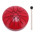 thumbnail image 2 of Steel Tongue Drum, Mini 4 Inch 8 Notes Handpan Drum Percussion Instruments with Drumstick and Music Book, 2 of 7