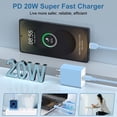 thumbnail image 2 of USB C Charger Block Fast Charging, PD 20W Charging Box with Type C to C Cable 6FT, USB C Block Wall Charger Adapter Charger Station Power Base Compatible for iPhone Samsung Android, Blue, 2 of 7