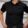 thumbnail image 5 of Breeze Polo Shirts for Men Beer Belly Wearbreeze Short Sleeve Collared Textured Casual Golf Shirt Quick Dry 2026 Black XL, 5 of 8