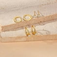 thumbnail image 4 of Yomhary 3 Pairs Gold CZ Earrings for Women - Dainty Stud and Small Hoop, 925 Sterling Silver Plated Hypoallergenic, 4 of 4