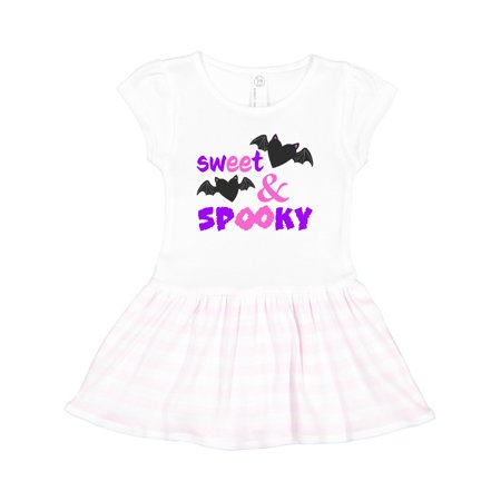 

Inktastic Sweet and Spooky- Cute Heart Bats Gift Toddler Girl Dress
