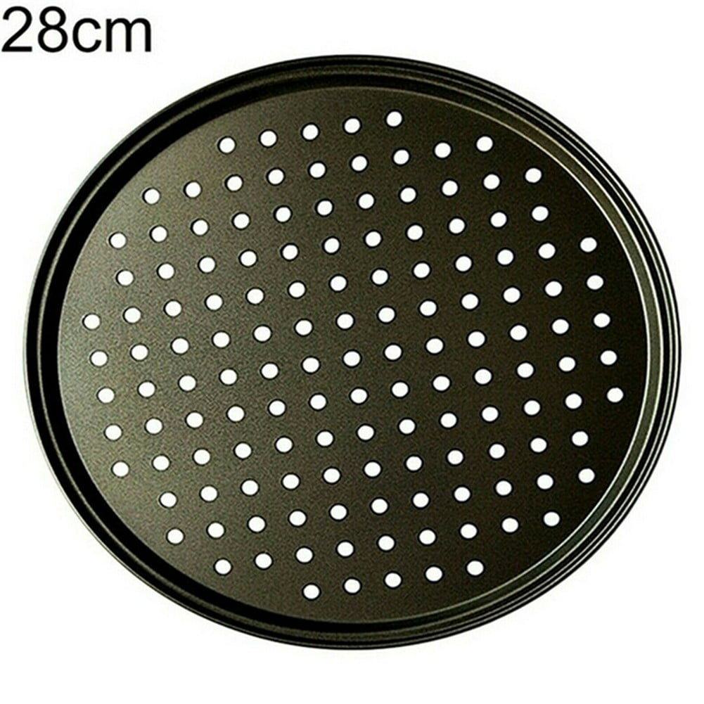 Fancy Baking Steel Pizza Pan with Holes, Round Pizza Pan for Oven, 11 inch Bakeware Pizza Tray