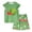 O#01-Green, variant on Toddler Girls Outfits Fruit Print Short Sleeves T-Shirt Tee Tops + Shorts Cute Outfits Set 2Pcs Clothes Set, Red 1-2 Years