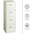 thumbnail image 3 of Pemberly Row 18" 4-Drawer Traditional Metal Filing Cabinet in White, 3 of 12