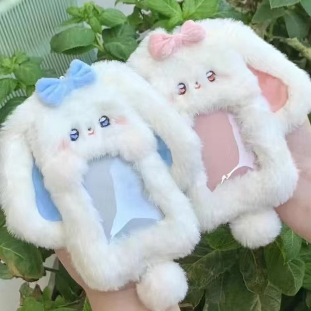 Cartoon Card Holder Keychain Cute Idol Photocard Display Colgante Kpop Photo Card Sleeve Funda protectora de la tarjeta Kawaii