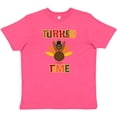 thumbnail image 3 of Inktastic Thanksgiving Turkey Time Youth T-Shirt, 3 of 5