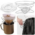 thumbnail image 5 of Yucurem Stainless Steel Collapsible Pour Over Coffee Dripper Coffee Cone Dripper Camping Kitchen Utensils (A), 5 of 10