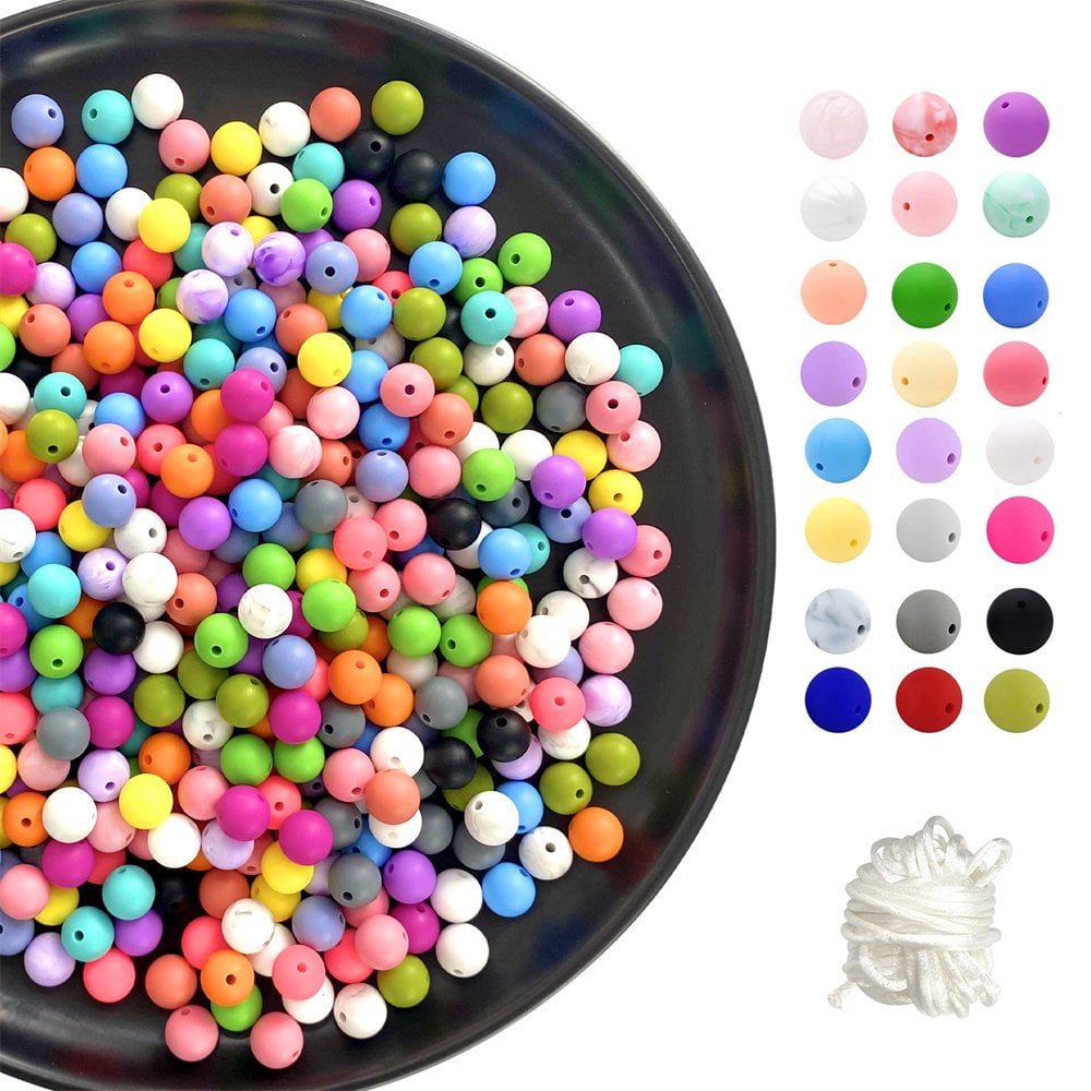 silicone beads in various colors silicone beads in various colors