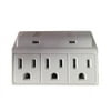 Wall Tap Converts 1 Plug to 3 Outlet Joule Surge Protection