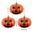 thumbnail image 3 of Beautynvta 3 Pcs Halloween Hanging Pumpkin Ornaments, Scary Pumpkin Hanging Decoration, Mini Plastic Halloween Tree Decorations for Halloween Small Tree Home Decor, 3 of 6