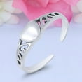 thumbnail image 5 of Blue Apple Jewelry Co. Heart Toe Band Ring 925 Sterling Silver Thin Adjustable Stylish Women Rings, 5 of 5
