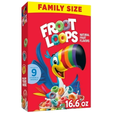 kelloggs Froot Loops Breakfast IFF17 Cereal Snacks Family Size16.6 oz - Food Groceries Breakfast Cereal