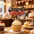 thumbnail image 7 of 1 Pcs Glitter Class of 2026 Cake Topper – Congrats Grad Cap Decoration for High School and College Graduation Party – 2026 Graduation Supplies for Cake and Dessert Table, Red-2, 6.10x3.94 Inch, 7 of 7