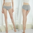 thumbnail image 4 of INNERSY Hipster Underwear for Women Cotton Panties by The Pack of 6 (L, Black/White/Gray), 4 of 6