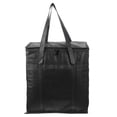 thumbnail image 3 of Insulated Lunch Bag in Black Oxford Cloth for Storage Use with Large Capacity and Zip Closure 12.5 x 7.5 x 14 inches, 3 of 3