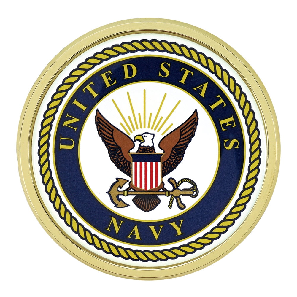 Navy Medallion Auto Emblem - Walmart.com