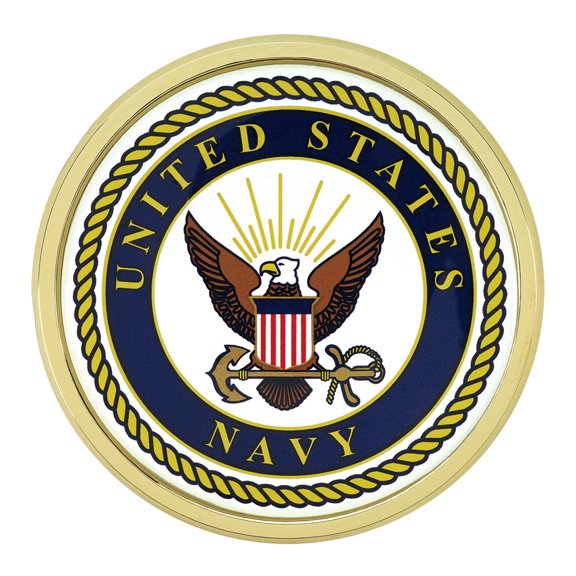 Navy Medallion Auto Emblem