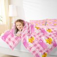 thumbnail image 4 of Feelyou Cute Yellow Duck Bedding Comforter Set for Kid, Kawaii Summer Animal Twin Comforter Sets, Cartoon Pink Buffalo Reversible Bedding Set, Super Cozy Room Decor, 2-Piece, 4 of 8