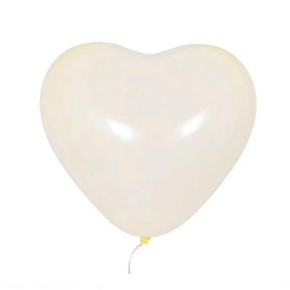 10 inch 2.2g heart shaped balloon macaroon wedding balloon thickened latex birthday party balloon set - yellow