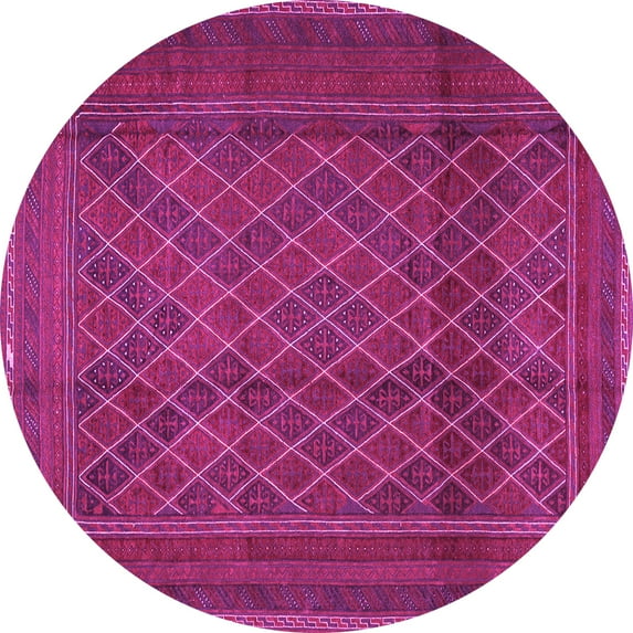 Ahgly Company Indoor Round Persian Pink Traditional Area Rugs, 5' Round