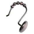thumbnail image 6 of Utopia Alley Shower Hooks - Shower Curtain Rings for Bathroom - Rust Resistant Roller Shower Curtain Hooks for Shower Curtain or Liner - Set of 12, Oil Rubbed Bronze, 6 of 10
