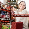 thumbnail image 4 of Football Gifts, Football Blanket, Football Team Gifts for Teens Adult, Unique Gifts for Football Lovers, Birthday Gift for Football Fans Player (60" x 50", Football Gifts), 4 of 6