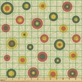 thumbnail image 2 of Ambesonne Abstract Fabric by the Yard Upholstery, Bullseye Circle Shapes, 1 Yard, Multicolor, 2 of 5