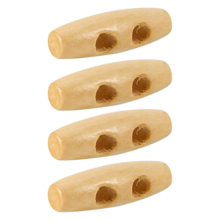 10PCs Natural Wood Horn Big Wooden Buttons Sewing Crafts