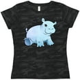 thumbnail image 3 of Inktastic Cute Baby Hippo Women's T-Shirt, 3 of 5