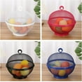 thumbnail image 6 of Mesh Fruit Basket with Lid,Fruit Fly Basket with Lid, Large Capacity, Storage (White), 6 of 6