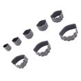 thumbnail image 3 of 8 piezas de moldes para perforar cuero, bricolaje, acero de alto carbono, troquelador de cuero para capas de tela, cuero y joyería., 3 of 14