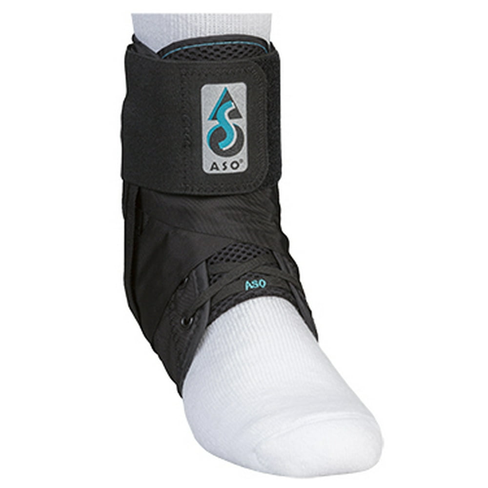 Med Spec Aso Ankle Stabilizer Med Spec ASO Ankle Stabilizer Orthosis with Plastic Stays, Black, X