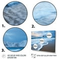 thumbnail image 3 of Designart "Coastal Tranquility White Wave Calm III" Coastal Framed Wall Art Decor - Coastal White Coastal Beach Living Room Framed Canvas Art, 3 of 6