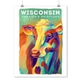 thumbnail image 2 of Wisconsin, America's Dairyland, Cow, Vivid Series (9x12 Wall Art Print, Home Decor), 2 of 3