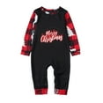 thumbnail image 2 of Odeerbi Christmas Pajamas for Family Holiday Long Sleeve Family Christmas Pajamas Matching Sets Infant Parent-Child Printed Home Wear Two-Piece Sleepwear Xmas Family Matching PJs Set Red, 2 of 3