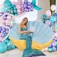 thumbnail image 3 of Mermaid Balloon Garland Arch Kit 145PCS Purple Pink Blue Balloons With Tails For Under The Sea Ocean Theme Birthday Party Gender Reveal Baby Shower Decorations, 3 of 6