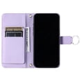 thumbnail image 5 of Funda tipo billetera GANGXUN para iPhone 15 Pro – Tapa abatible con correa para mujer, 5 of 5